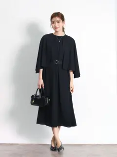 ★専用★　スコットクラブ系列　FENNEL　ワンピース　ヤマダヤ FENNEL ケープスリーブティアードロングワンピース スコット