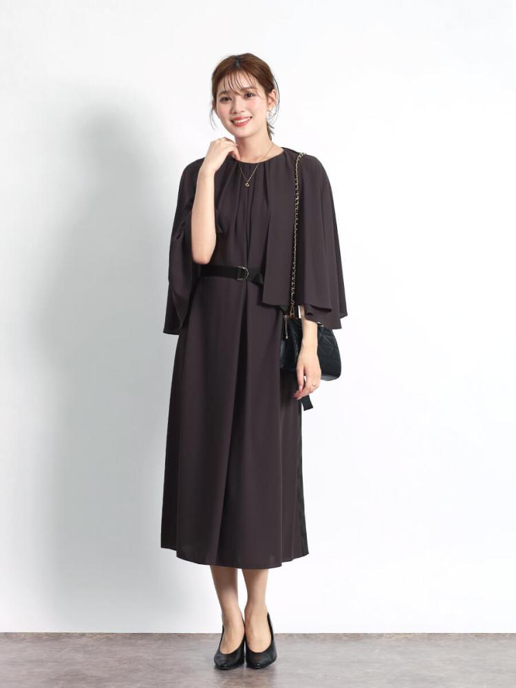 YAMADAYA fennelシアースリーブワンピース シアーケープ2wayワンピース - FENNEL - FENNEL｜YAMADAYA STORE