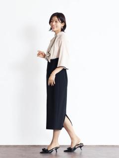 【今期新品未使用】ヤマダヤ　ジャガードスカーフタイワンピース　fennel ジャガードコンビワンピース - FENNEL - FENNEL｜YAMADAYA STORE