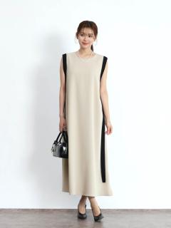 バイカラーテープAラインワンピース - FENNEL - FENNEL｜YAMADAYA STORE