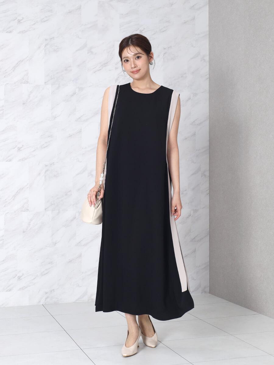 バイカラーテープAラインワンピース - FENNEL - FENNEL｜YAMADAYA STORE