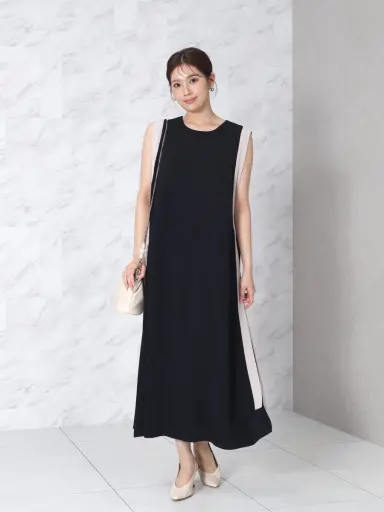 バイカラーテープAラインワンピース - FENNEL - FENNEL｜YAMADAYA STORE