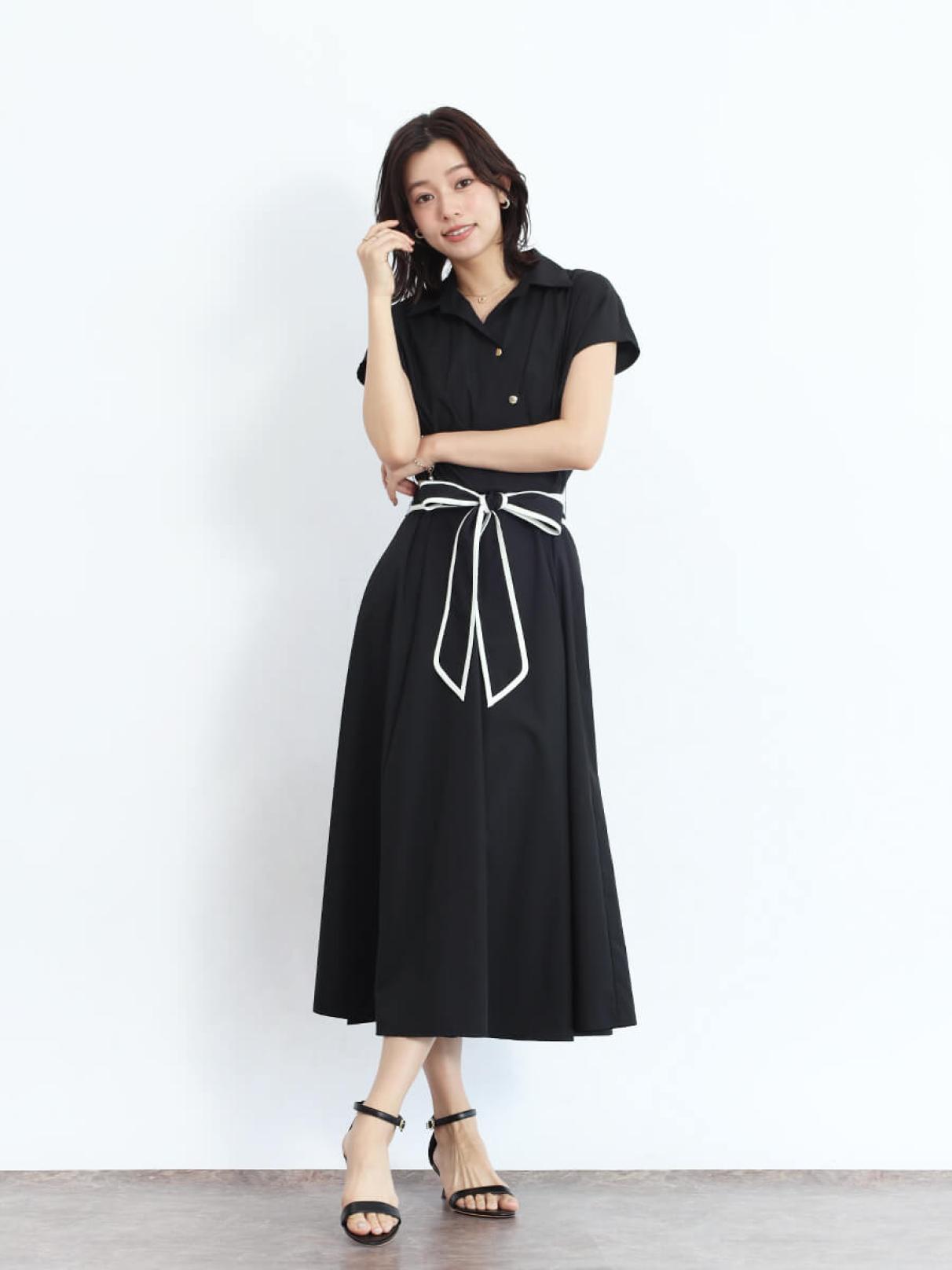 タグ付き✨FENNELベルト付き　ロングジレワンピース ヤマダヤ　定価2.9万円 魅力的な タグ付き✨FENNELベルト付き ロングジレワンピース ヤマダヤ