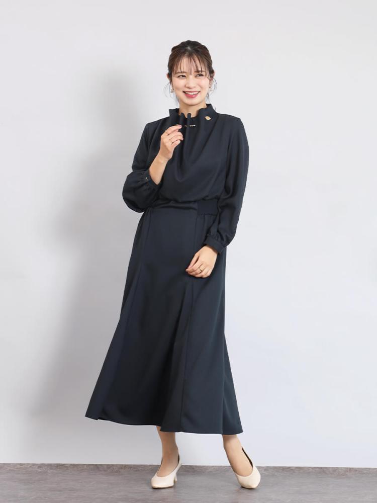 マンテルネックギャザーワンピース - FENNEL - FENNEL｜YAMADAYA STORE