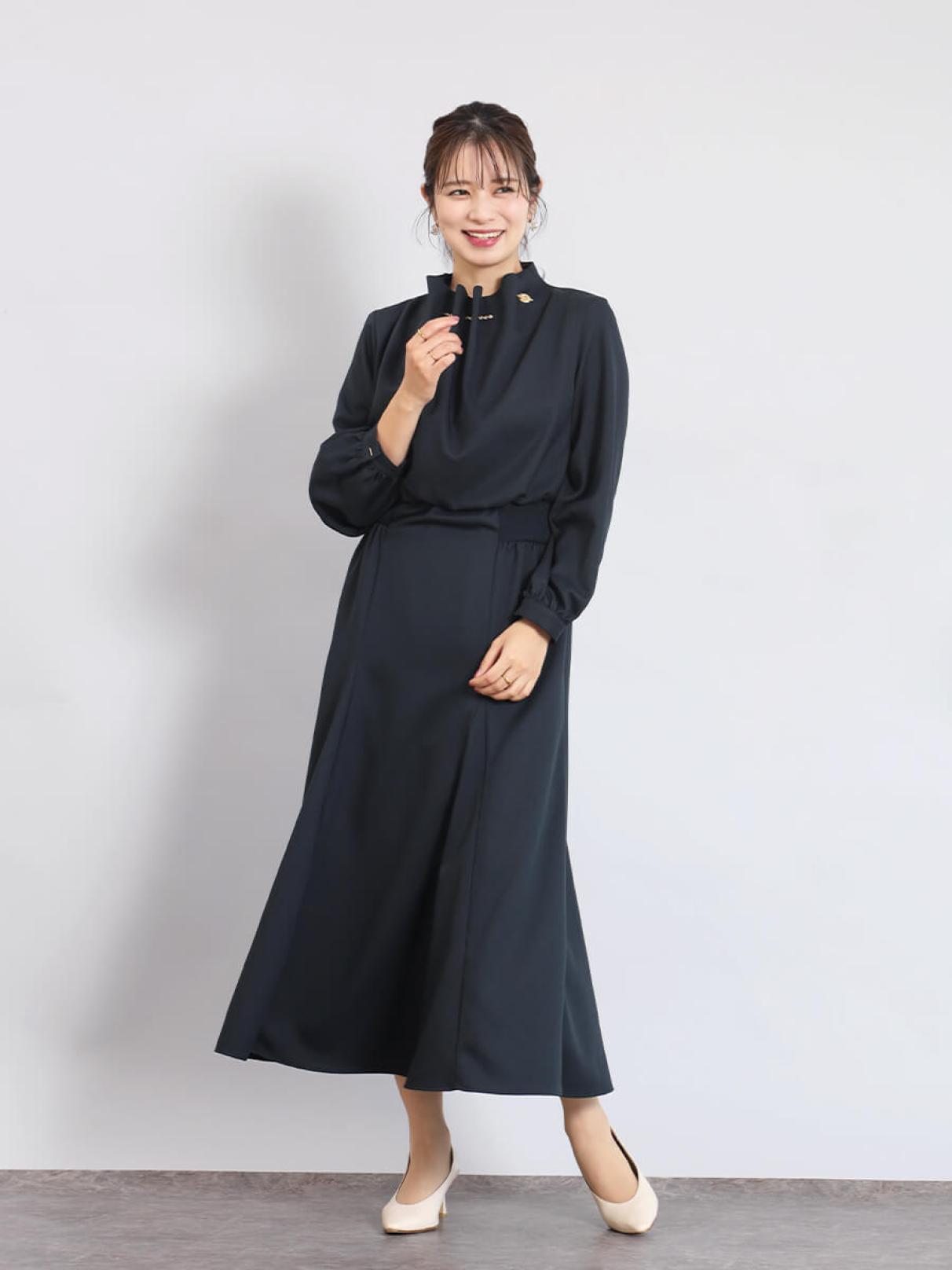 マンテルネックギャザーワンピース - FENNEL - FENNEL｜YAMADAYA STORE