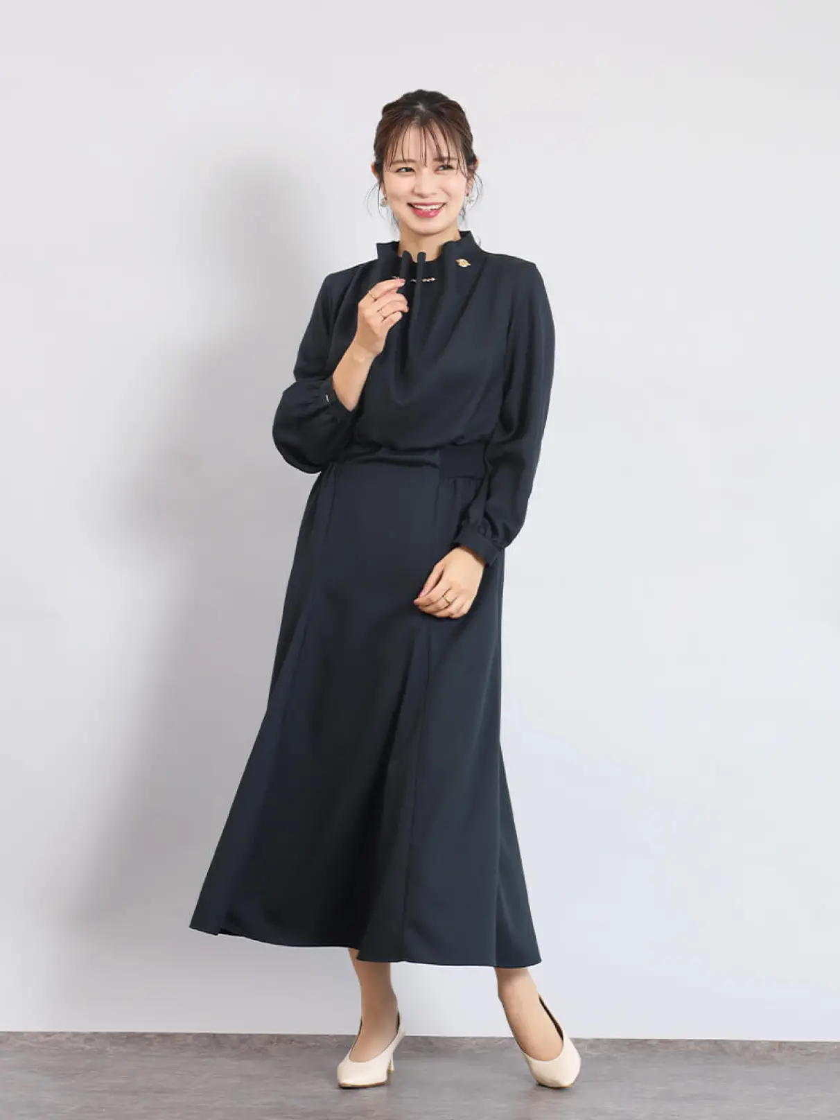 マンテルネックギャザーワンピース - FENNEL - FENNEL｜YAMADAYA STORE