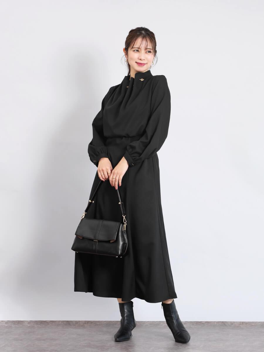 マンテルネックギャザーワンピース - FENNEL - FENNEL｜YAMADAYA STORE