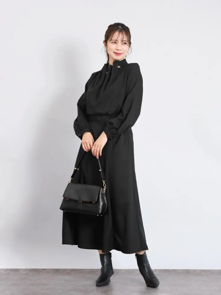 マンテルネックギャザーワンピース - FENNEL - FENNEL｜YAMADAYA STORE