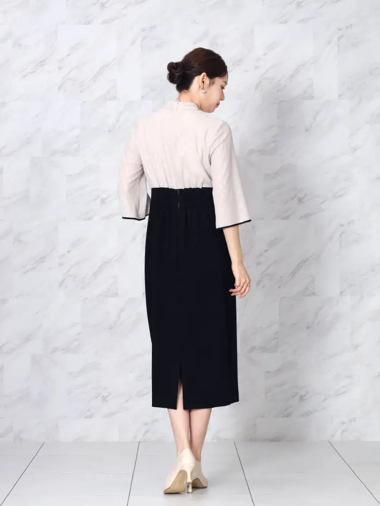 スカーフタイブラウスコンビワンピース - FENNEL - FENNEL｜YAMADAYA STORE