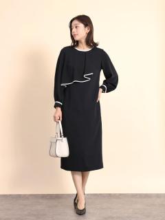 アシンメトリードレープラインワンピース - FENNEL - FENNEL｜YAMADAYA