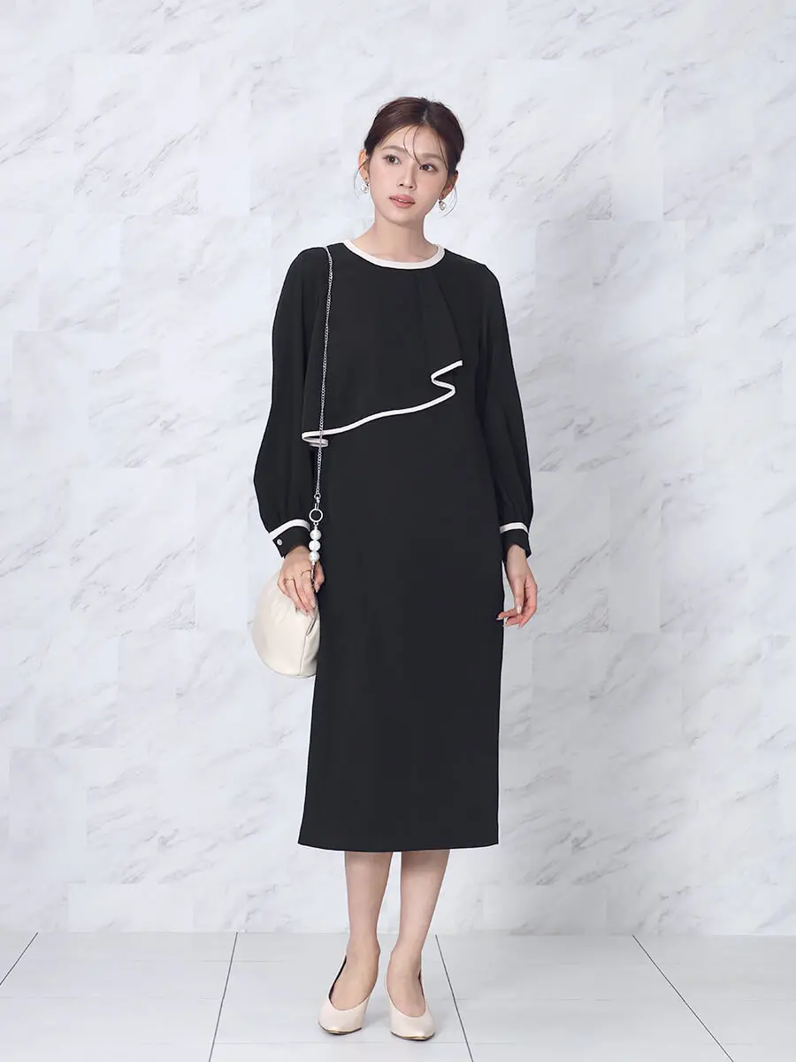 アシンメトリードレープラインワンピース - FENNEL - FENNEL｜YAMADAYA