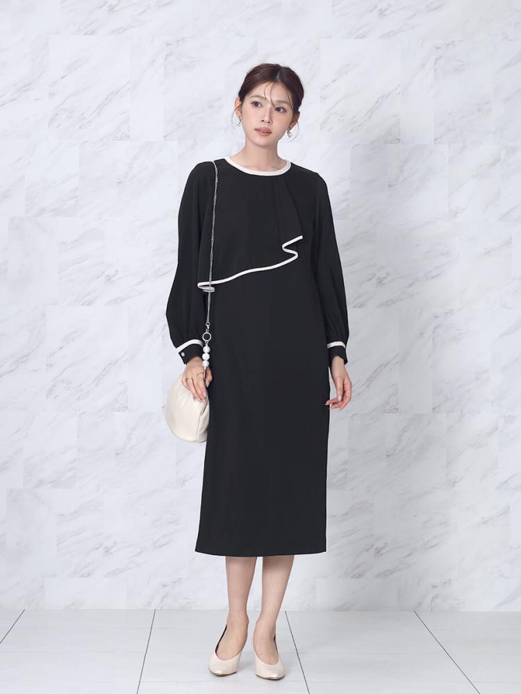 アシンメトリードレープラインワンピース - FENNEL - FENNEL｜YAMADAYA