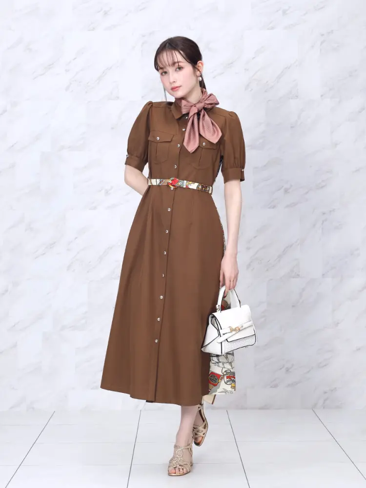 マリンプリントシャツワンピース - FENNEL - FENNEL｜YAMADAYA STORE