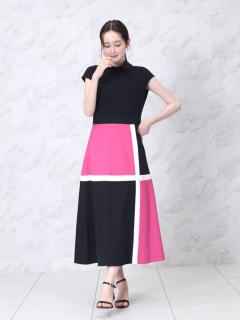 カラーブロッキングワンピース - FENNEL - FENNEL｜YAMADAYA STORE