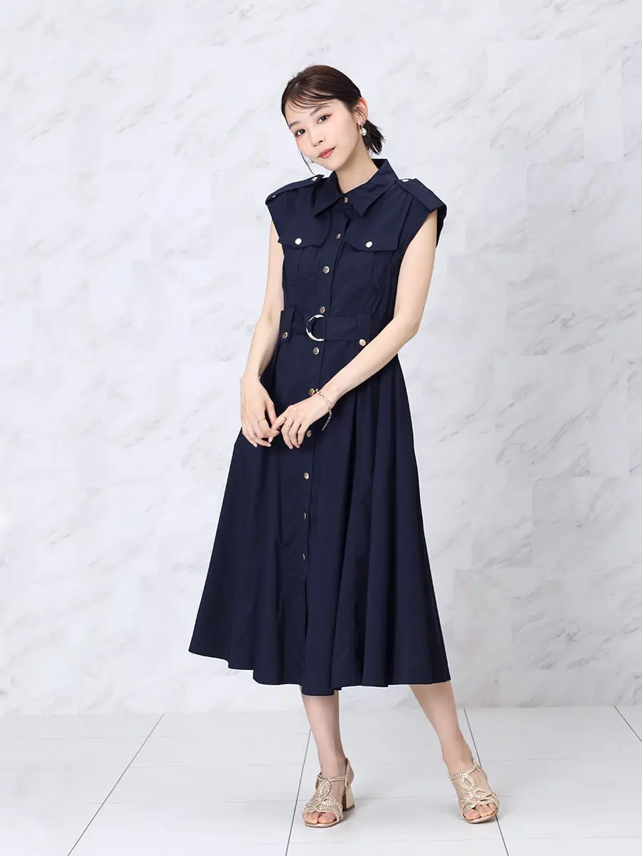 サファリシャツフレアワンピース - FENNEL - FENNEL｜YAMADAYA STORE
