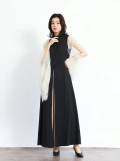 ★専用★スコットクラブ系列　FENNEL バイカラー　ドレス　　ヤマダヤ スコットクラブ FENNEL バイカラーAラインワンピース ヤマダヤ
