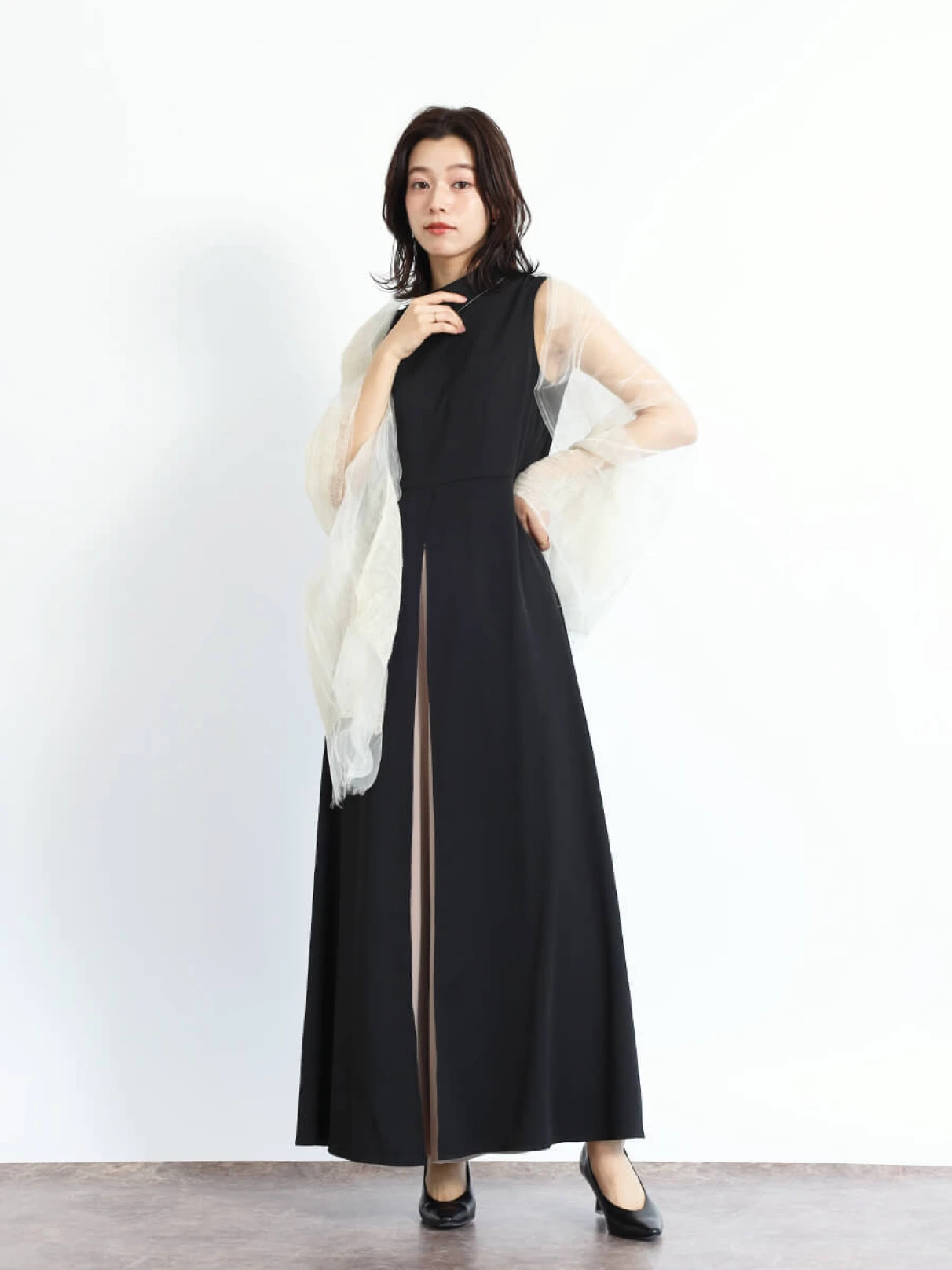【新品】スコットクラブ系列 ヤマダヤ FENNEL ネイビー コート ワンピース 0-2_xl.webp