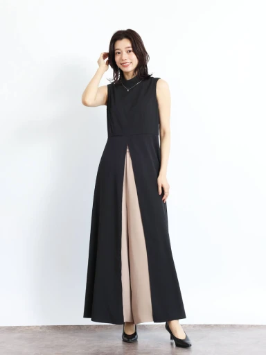 【新品】スコットクラブ系列 ヤマダヤ FENNEL ネイビー コート ワンピース 新品】スコットクラブ系列 ヤマダヤ FENNEL ネイビー コート
