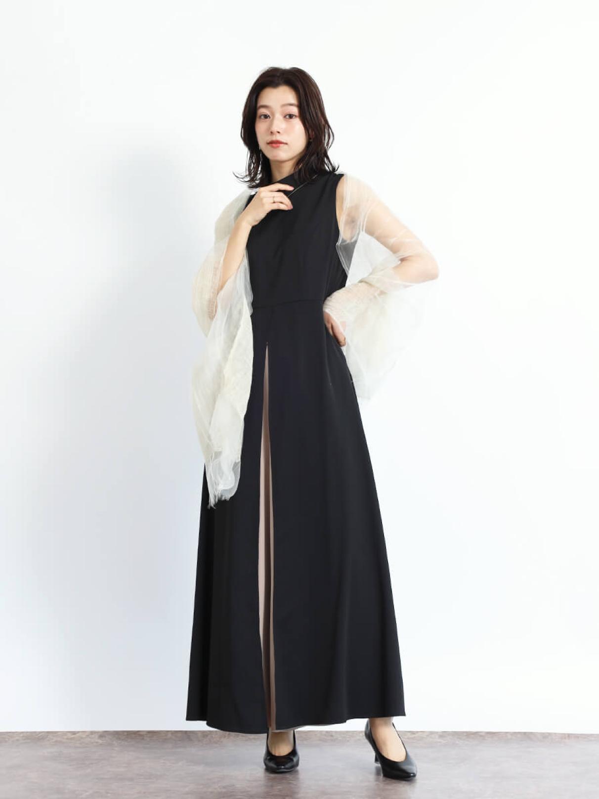 ヤマダヤ　フェンネル FENNEL ネックギャザーオールインワン　ドレス ヤマダヤ フェンネル FENNEL ネックギャザーオールインワン ドレス