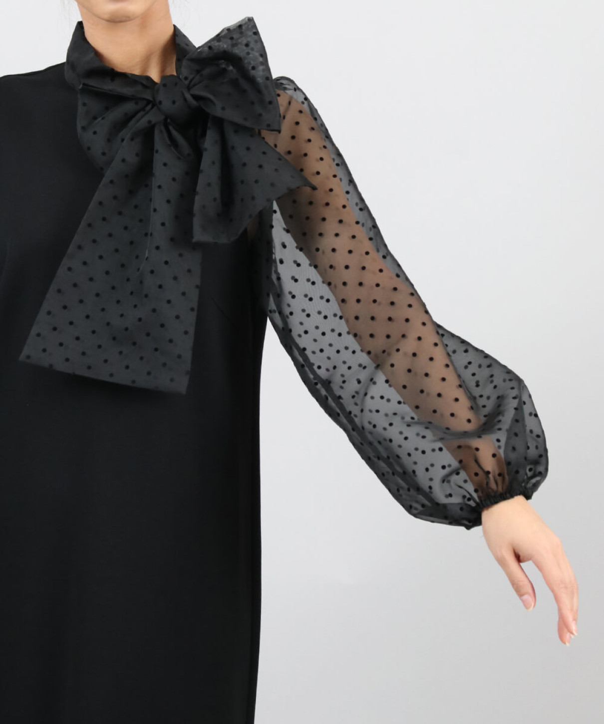 FENNEL フロッキードットリボンワンピース　サイズ9号 Vin｜ドットフロッキーリボンワンピース | Rakuten Fashion(楽天