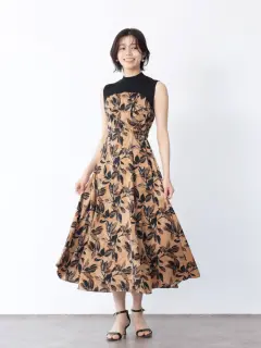 【今期新品未使用】ヤマダヤ　ジャガードスカーフタイワンピース　fennel フェンネル FENNEL ジャガードスカーフタイワンピース