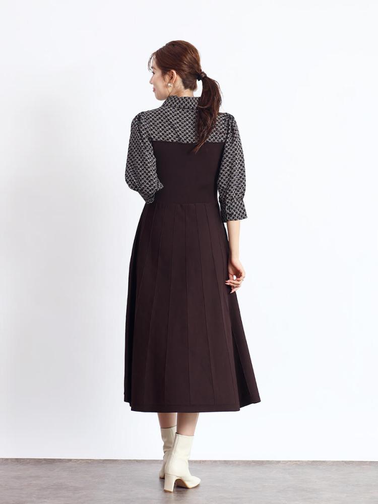 2.9万円！②タグ付きヤマダヤFENNELロングワンピース　ブラック 2.9万円！②タグ付きヤマダヤFENNELロングワンピース ブラック