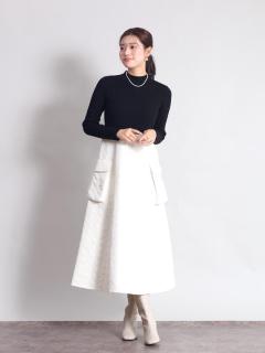 オフホワイト　166cm