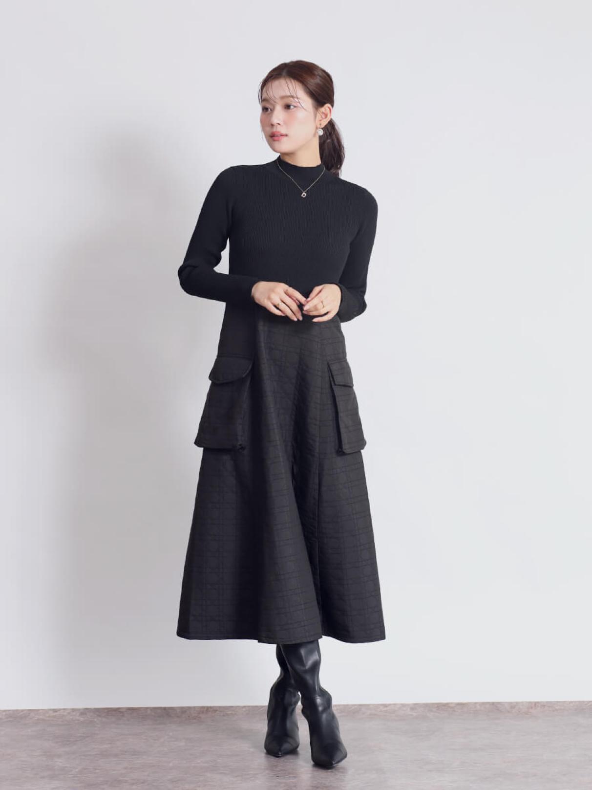 キルティングコンビワンピース - FENNEL - FENNEL｜YAMADAYA STORE