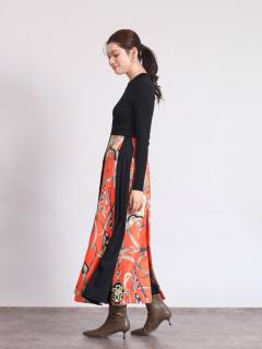 スカーフプリントドッキングワンピース - FENNEL - FENNEL｜YAMADAYA STORE