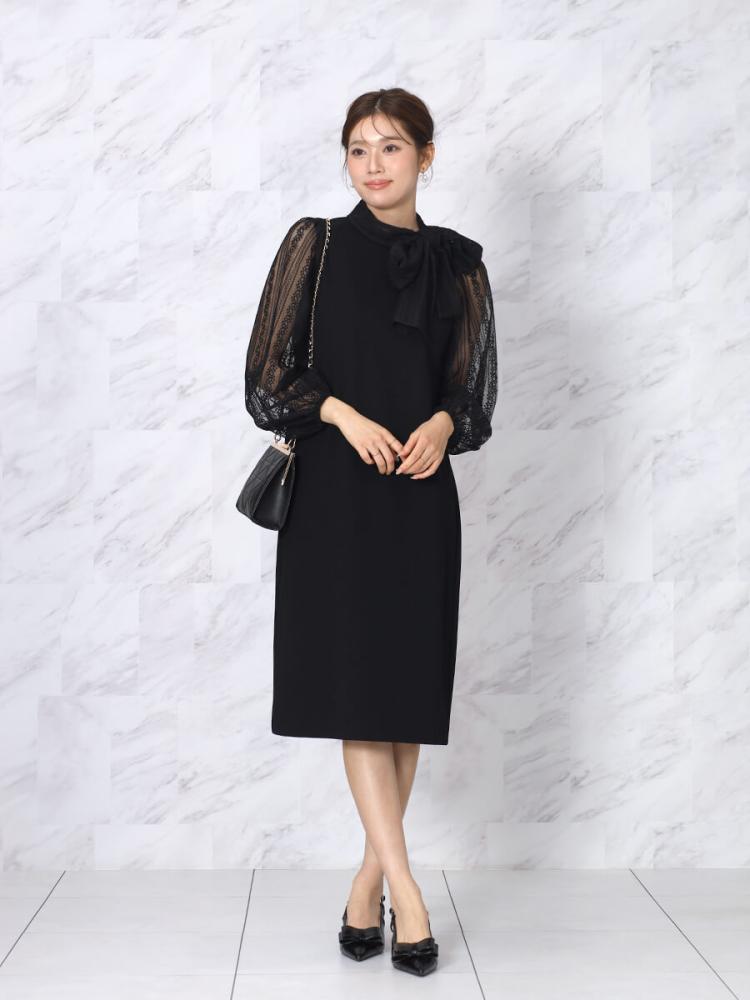 ビッグリボンレーススリーブワンピース - FENNEL - FENNEL｜YAMADAYA STORE