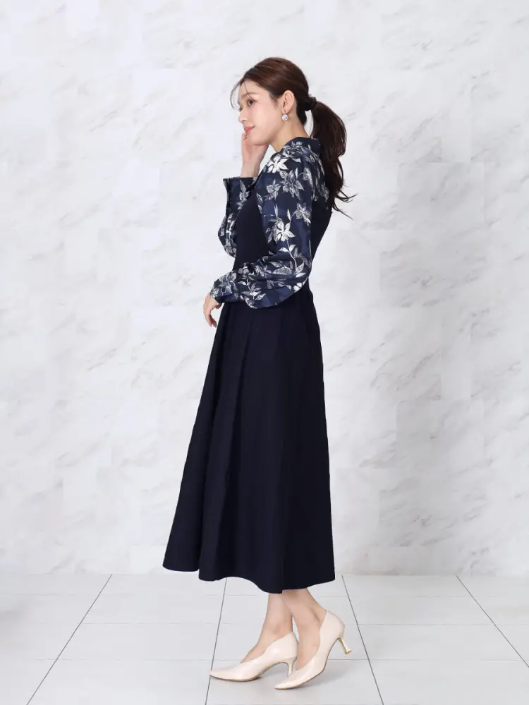 リーフプリントドッキングワンピース - FENNEL - FENNEL｜YAMADAYA STORE