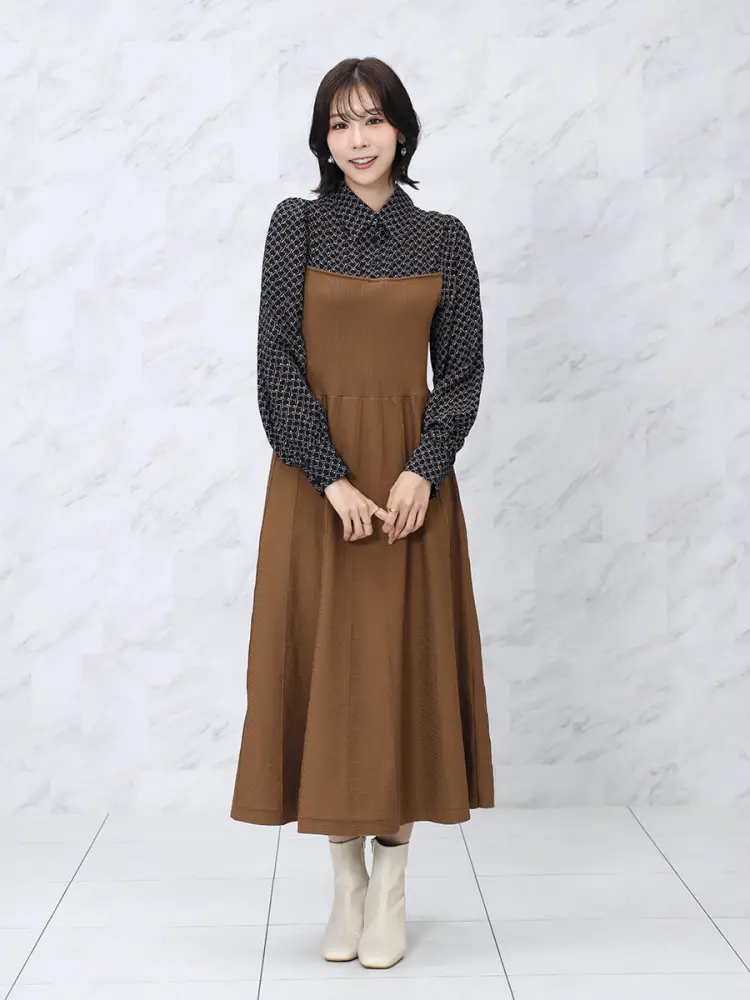 シャツドッキングニットワンピース - FENNEL - FENNEL｜YAMADAYA STORE