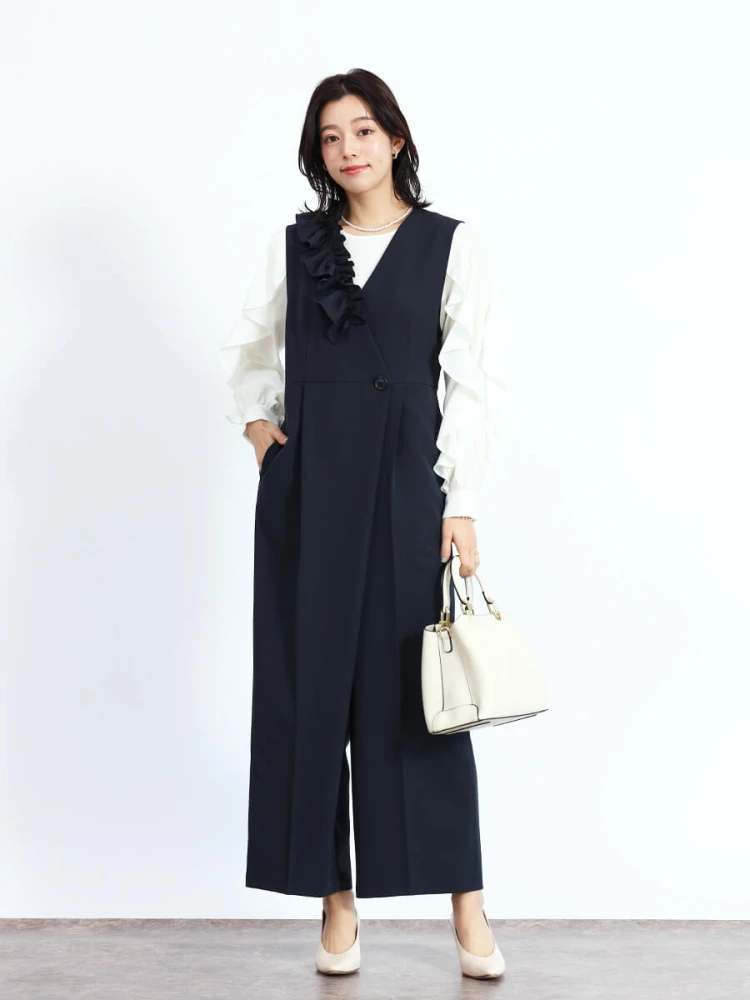 アシンメトリーフリルオールインワン - FENNEL - FENNEL｜YAMADAYA STORE