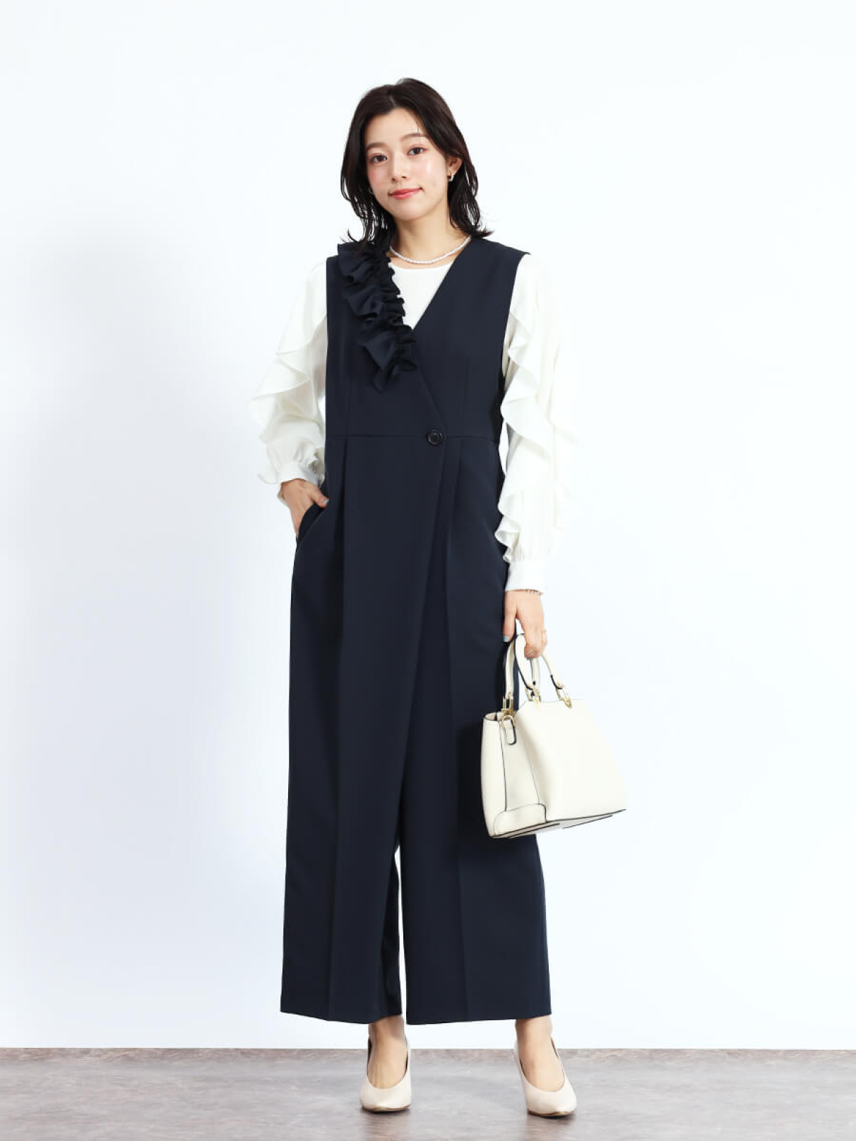 アシンメトリーフリルオールインワン - FENNEL - FENNEL｜YAMADAYA STORE