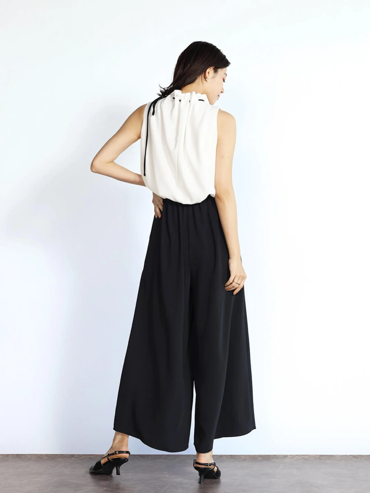 ヤマダヤ　フェンネル FENNEL ネックギャザーオールインワン　ドレス ネックギャザーオールインワン - FENNEL - FENNEL｜YAMADAYA STORE