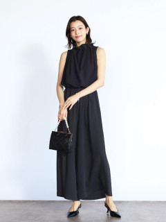 おすすめネット FENNEL - ネックギャザーオールインワン - STORE FENNEL｜YAMADAYA サロペット・オーバーオール・オールインワン