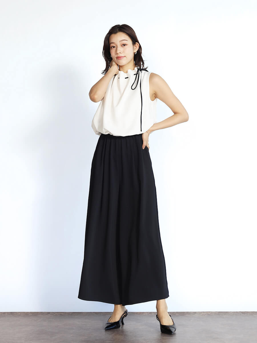 ネックギャザーオールインワン YAMADAYA STORE ネックギャザーオールインワン YAMADAYA STORE