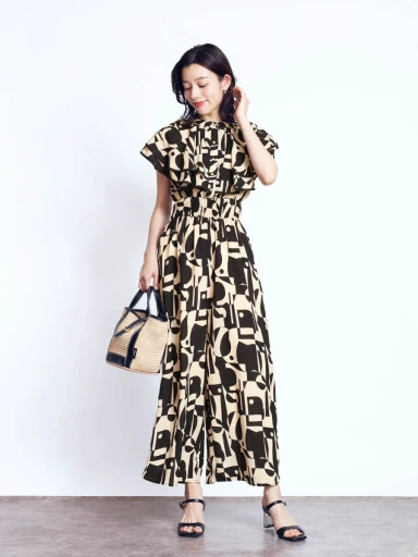 YAMADAYA FENNEL ジオメトリックボリュームタックスカート YAMADAYA FENNEL ジオメトリックボリュームタックスカート