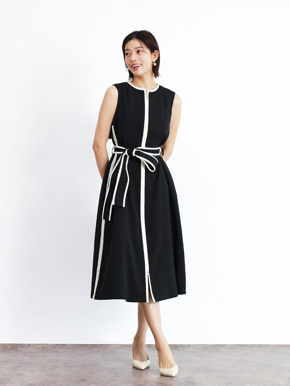 Sotto【新品】ヤマダヤ FENNEL トレンチ風ワンピース ジレ フロントジップジレワンピース - FENNEL - FENNEL｜YAMADAYA STORE