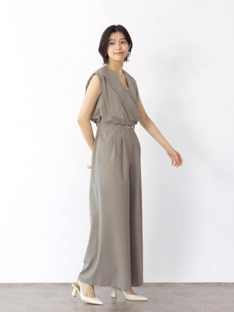 ヤマダヤ　フェンネル FENNEL ネックギャザーオールインワン　ドレス ヤマダヤ フェンネル FENNEL ネックギャザーオールインワン ドレス