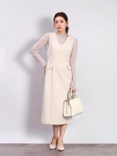 ベージュ　166cm