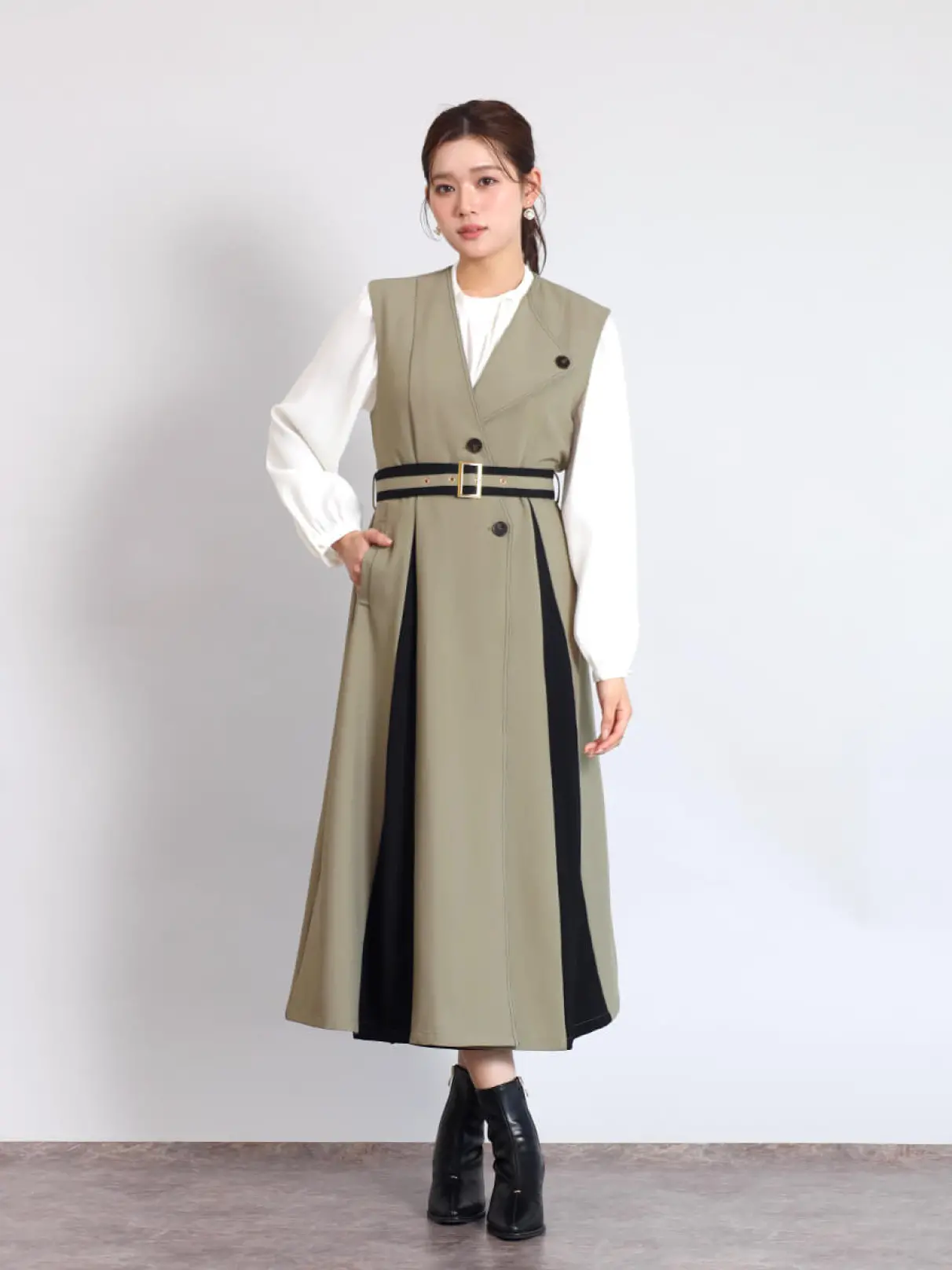 唯さま専用 配色Aラインジレワンピ - FENNEL - FENNEL｜YAMADAYA STORE