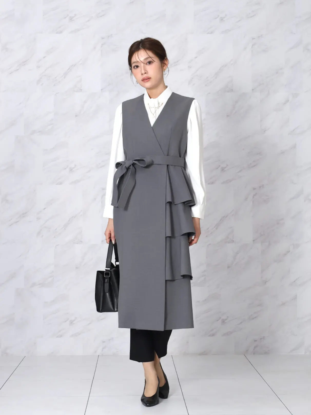 アシメフリルジレワンピ - FENNEL - FENNEL｜YAMADAYA STORE