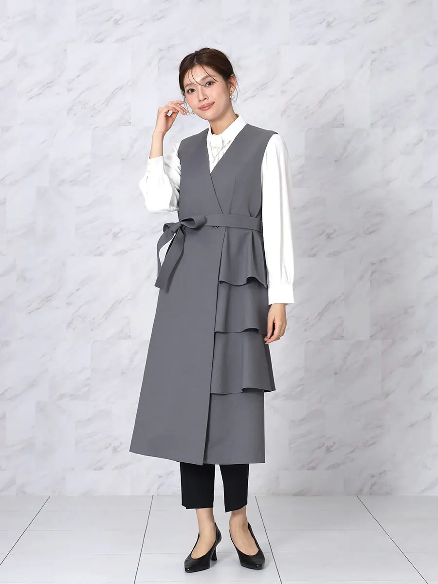 新品未使用 ヤマダヤ FENNEL アシンメトリーフリルジレ アシメフリルジレワンピ - FENNEL - FENNEL｜YAMADAYA STORE