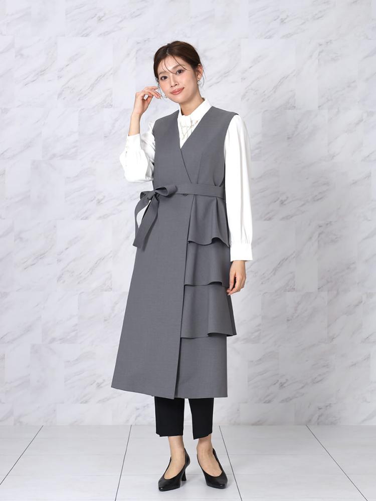 新品未使用 ヤマダヤ FENNEL アシンメトリーフリルジレ アシメフリルジレワンピ - FENNEL - FENNEL｜YAMADAYA STORE