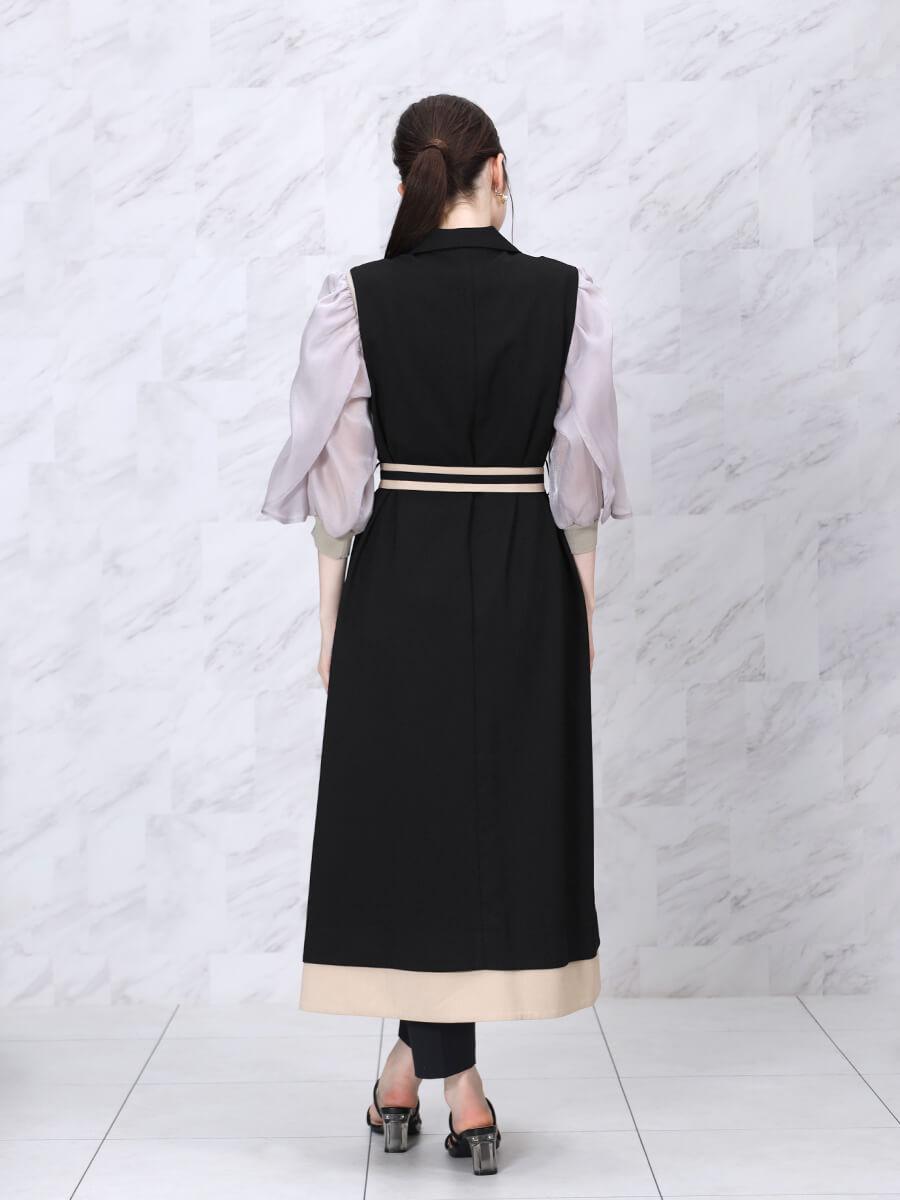 ラウンドヘムバイカラージレワンピ - FENNEL - FENNEL｜YAMADAYA STORE