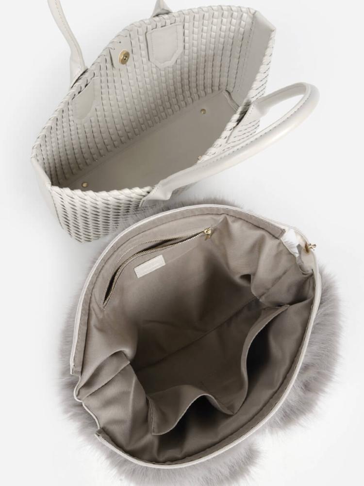 新品　YAMADAYA FENNEL ベージュ レザー ハンドバッグ 新品 YAMADAYA FENNEL ベージュ レザー ハンドバッグ
