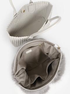 差し編みメッシュファー付きハンドバッグ - FENNEL - FENNEL｜YAMADAYA