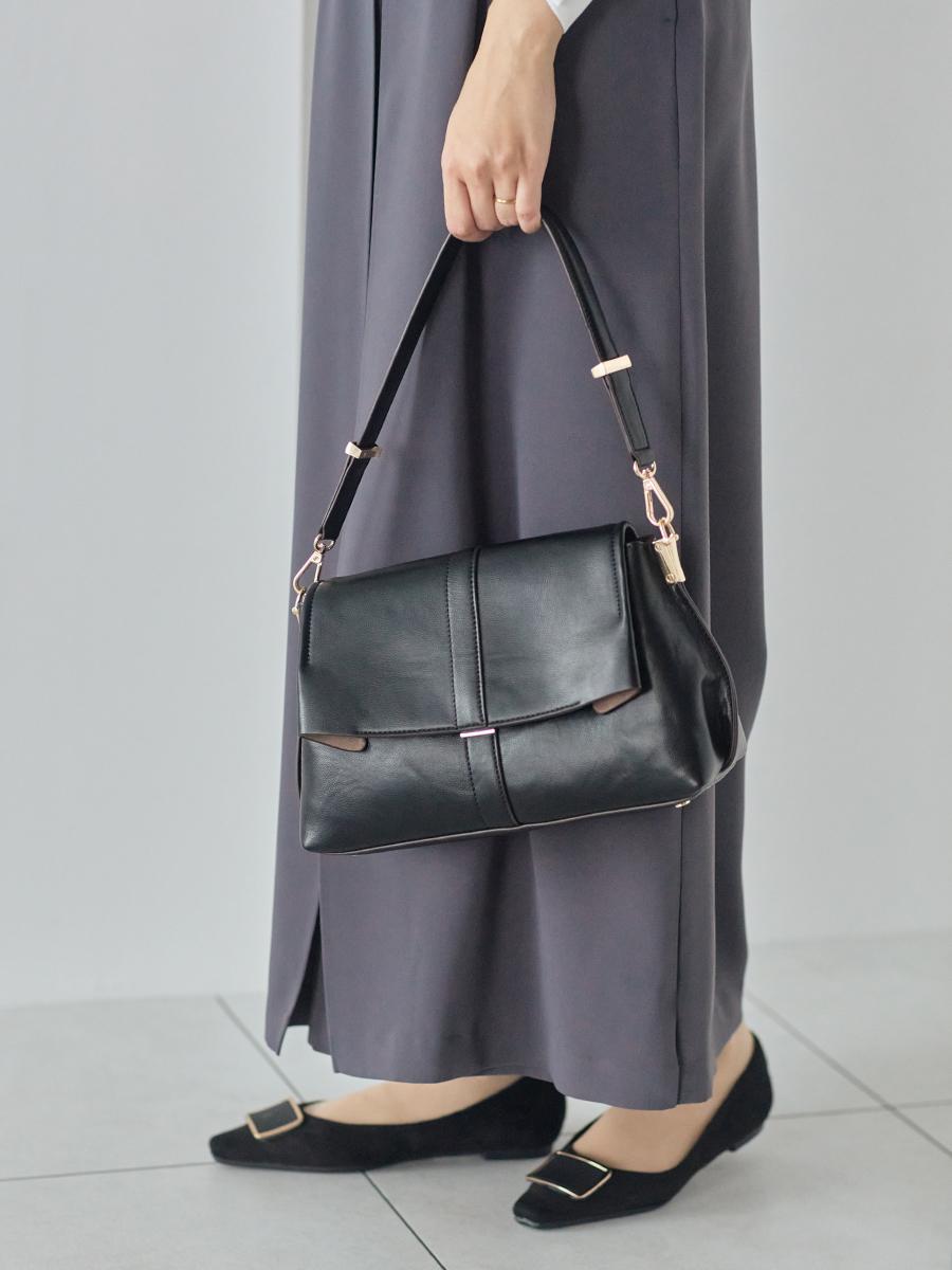 フェイクレザーフラップハンドバッグ - FENNEL - FENNEL｜YAMADAYA STORE
