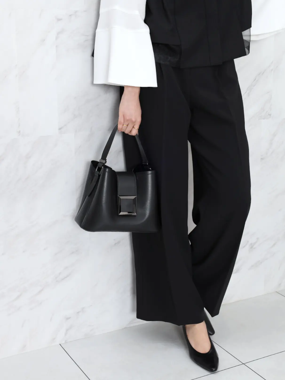 スクエアバックルハンドバッグ - FENNEL - FENNEL｜YAMADAYA STORE